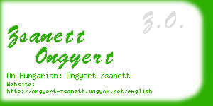 zsanett ongyert business card